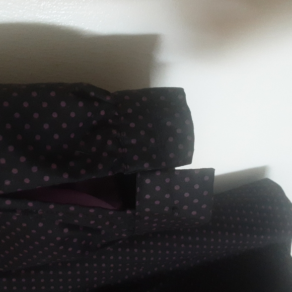 XXI Twist Polka Dot Full Button Down Dress Sz S - Picture 9 of 13